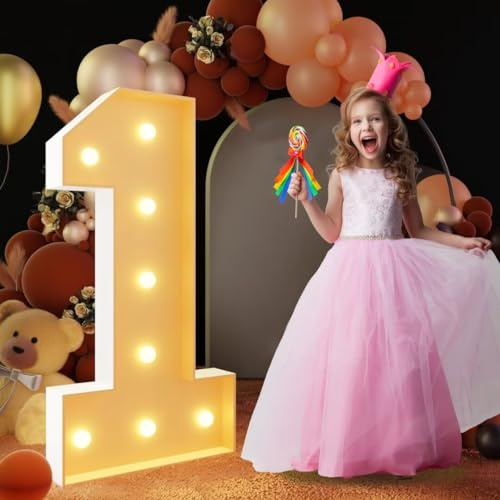 Panneau lumineux géant à LED en forme de chiffre 120 cm, lettres LED pour Saint-Valentin, anniversaire, Noël, Nouvel An