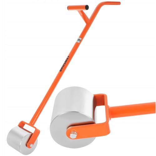 Roller mit Griff Andrückrolle Druckwalze Walze für Dachpappe Dachdecker Stahl