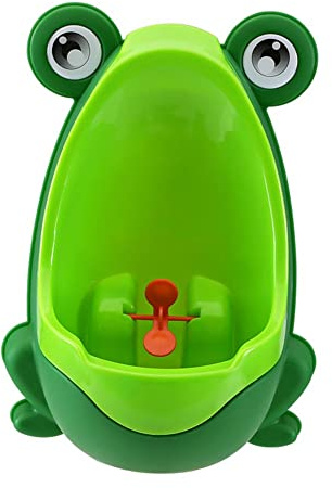 cadciehe Frosch-PIPI-Training, Töpfchen-Trainingstoilette, Cartoon-Frosch-Kinder-Kleinkind-Töpfchen-Toilette, Pee-Trainer-Jungen-Urinal für Badezimmer, Kindergarten Grün