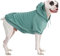 Spark Paws Hunde-Kapuzenpullover – Premium-Qualität, butterweich, hervorragender Komfort und Passform, beruhigende Fleece-Innenseite, geeignet für alle Rassen - Teal - 4XL