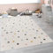 Paco Home Kinderteppich Teppich Kinderzimmer Mädchen Jungs Verschiedene Motive Und Größen, Grösse:160 cm Rund, Farbe:Grau-Beige