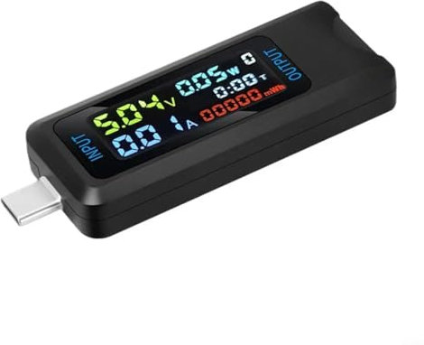 Solar-Wattzähler, Wechselstromzähler, Stromzähler, Ganzhaus-Strom-Monitor für TypeC-Ladegeräte, multifunktionale Anzeigefähigkeit (Typ C)