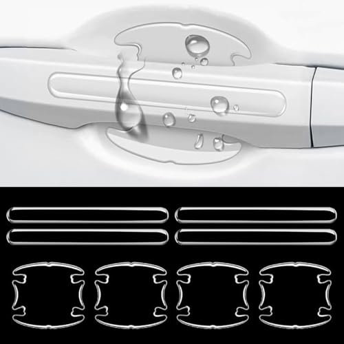 WJYZNB 8pcs Auto Tür Schale Schutz,kompatibel mit BMW 3 5 7 X5 X6 Series E90 E92 E93,Aufkleber Kratzer