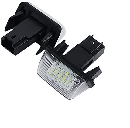 QASULER Car LIGHT Number License Plate Lamps Lights, for Citroen, C3 C3 II C3 Picasso C4 Picasso C5 II C6 Berlingo B9 M49 M59 White License Plate Light