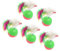 UKCOCO 5PCS Colorful Plush Cat Tumbler Interactive Funny Mice Teaser for Home Pet Store Use Durable Design to Reduce Boredom and Stimulate Intelligence