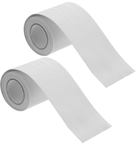 SEWACC Battiscopa Flessibile Autoadesivo in PVC 2 Pezzi da 5M per Decorazione Interni Facile da Installare per Camera da Letto Balcone e Corridoio