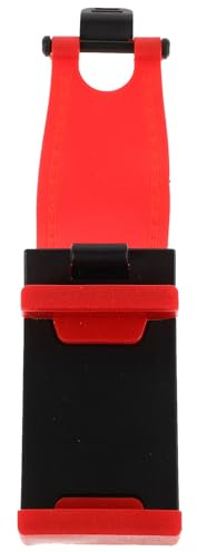 MOTHNUR Car Steering Wheel Phone Holder Red Rotation Mobile Mount for Driving Compatible with Smartphones and All Vehicle Types