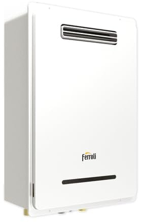 FERROLI EXTERNO 16 NG - SCALDABAGNO A METANO 16 LT PER INSTALLAZIONI ESTERNE