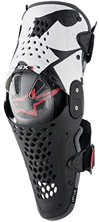 Alpinestars 6506316 Negro, Blanco Adultos Rodillera Atlética - Rodilleras (Negro, Blanco, Polímero, Adultos, Hombre)