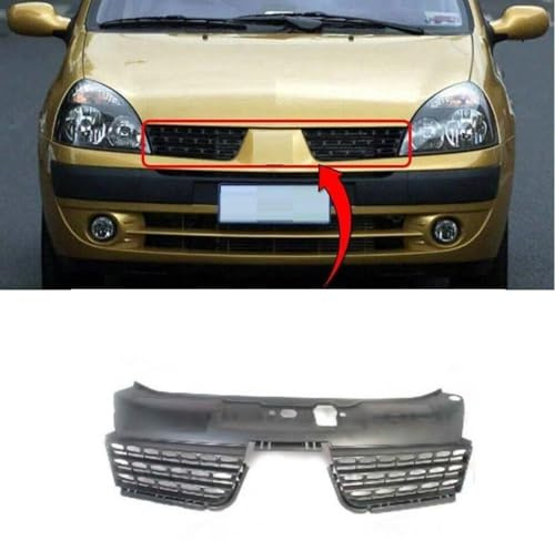 TVP Trade Vehicle Parts.co.uk Compatible With Front Grille Main Centre Renault Clio Mk2 2001-2005