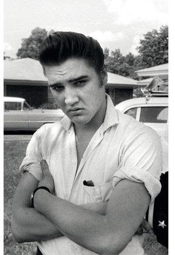 modern times Magnet Kühlschrankmagnet LUSTIG - Motiv: ELVIS PRESLEY WHITE SHIRT - MAGNETE, Anlass:, Künstler/Verlag ABG EPE IP LLC elvis.com, Größe: 8,5x5,5 cm