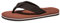 NewDenBer Herren Flip Flops Surfen Zehentrenner Beach Pool Sandalen (43 EU, Braun)