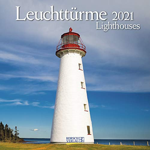 Leuchttürme - Broschur Kalender 2021 - Korsch-Verlag - Kalender mit Platz für Eintragungen - offen 29,8 cm x 59,8 cm