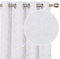 Deconovo Eyelet Room Darkening Curtains, Gold Diamond Printed Thermal Insulated Curtains for Living Room, 52 x 72 Inch(Width x Length), Silver Grey, One Pair