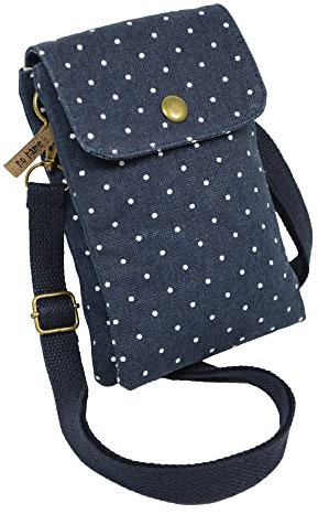 Beauty Thinxx Damen Pünktchen Mini Crossbag, Navy