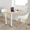 AKKE 70x40 | Esszimmertisch - Esstisch - Tisch mit weißen Beinen - Küchentisch - Bürotisch | Gold Craft