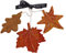 Gry & SIF handgemachte Herbst-Laubblätter Anhänger aus Filz, Herbstdeko hängend, Herbst Dekoration Innen, Tischdeko Herbst, Herbstdeko für Fenster | Herbstblätter zum Aufhängen 3er Set