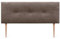 DHOME Cabecero de Polipiel o Tela AQUALINE Pro cabeceros Cabezal tapizado Cama Lujo (Tela Marrón, 150x105cm con Patas (Camas 150/160))