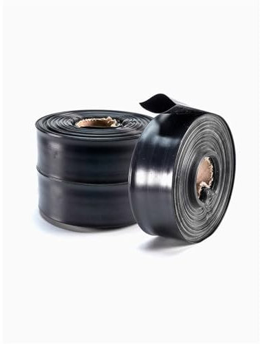 Jardin202 - Manguera Plana PLASTOCANAL | 1500 Galgas | Negra | Precio por Rollos | Rollo 50 M (200 MM)
