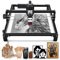 【Neue Version】Lasergravierer, 20W Laser Graviermaschine mit 5W Ausgangsleistung, Mini laser cutter und Graviermaschine für Holz und Leder mit 420 * 400 mm Arbeitsbereich