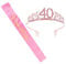 2er Set 40. Geburtstag Schärpe und Tiara Rosa Geburtstag Schärpe Geburtstag Krone 40 Geburtstagskrone Prinzessin Kristall Krone Schärpe für Frauen 40. Geburtstag Geschenke Partyzubehör