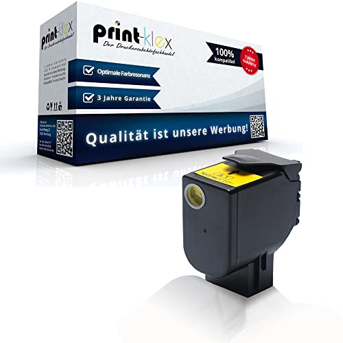 Print-Klex Austausch XXL Tonerkartusche kompatibel für Lexmark C 2325 Series C 2325 dw C 2425 Series C 2425 dw C 2535 Series C 2535 dw C2320Y0 Gelb Yellow - Office Pro Serie