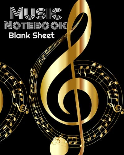 Music notebook :: Music Writing Notebook | Blank Sheet Music Notebook