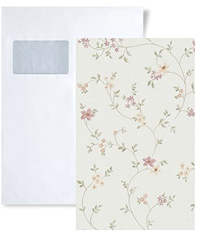 1 Sample PIECE S-937701-GU Profhome Floral Flowers Wallpaper | Sample in DIN A4 Size