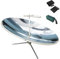 YAMO DUDO Solarkocher, Outdoor-Öfen, 1800 W konzentrierende Solarkocher, Sonnenofen, 1,5 m Durchmesser, Parabol Faktor Temperatur: 700-1000 °C, mit Staubabdeckung und Schraubenspeicherbeutel