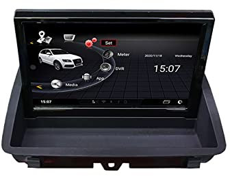 2 DIN Radio Coche 7 Pulgadas Autoradio Bluetooth Navegación GPS Para Audi Q3 2012-2018 Soporte WiFi/Llamadas Manos Libres/Controles Del Volante/Navegación GPS/Bluetooth