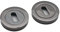 Oval Profile Round Concealed Escutcheon Keyhole Covers with Screws in Various Finishes (Black Nickel)