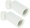 Arum Lot de 2 Appliques Murales ou Plafoniers d'Interieurs Jefferson Blanc GU10 Salon Chambre Couloir