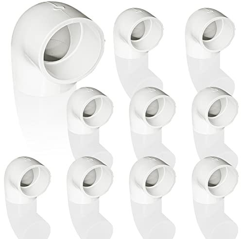 10-Piece 3/4 90 Degree PVC Elbow & Right Angle Adapter, PVC Corner Connector for Sch40 Pipe