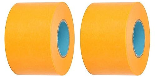 ZZDZW Malerband 25mm 50mm X 50m 100mm Abdeckband Maler,Malerkrepp 30mm 20mm X 50m Breit Goldband,Weiß Abdeckfolie Kreppband Klebeband Maler Rollen Für Malerarbeiten (Color : Yellow, Size : 8cm x 50m)