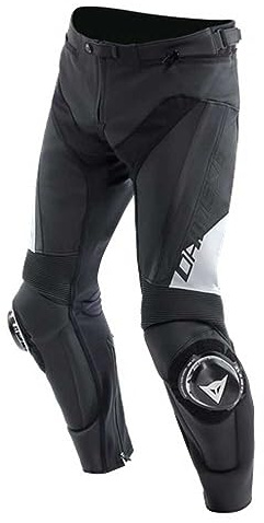Dainese Delta 4 Motorrad Lederhose, schwarz/weiß, 56