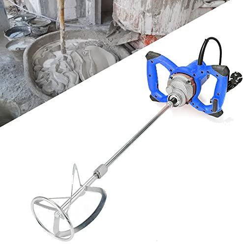 Mörtel Rührgerät 2600W Rührwerk Beton Elektrisch Rührwerk Stablänge: 570mm, Rührkorb-Ø: 120mm, Drehzahlregulierung, 6-Gang-Getriebe, Rühreraufnahme: M14