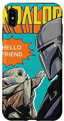 Star Wars Comiccover Der Mandalorianer Mando und das Kind Hülle für iPhone XS Max