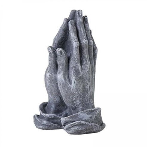 LOVIVER 4X Betende Hände, Figur, Skulptur, Kunstwerk, Vintage Stil, Freistehende Gedenkstatue Aus Kunstharz, Ornament für Schrank, Tisch, Wohnzimmer, Dekorati