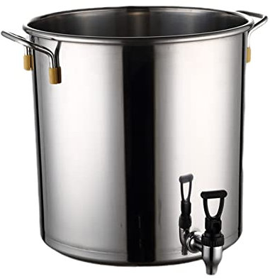 Marmite En Acier Inoxydable - Marmite Avec Robinet, Seau À Soupe De Grande Capacité Avec Robinet, Marmite À Soupe Multifonctionnelle Avec Couvercle, Seau À Thé À Eau Chaude Pour Restaurant(Size:30x50C