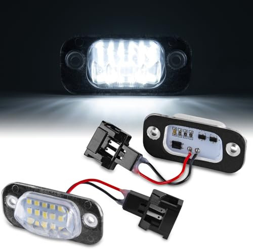 LLCTOOLS - Nummernschildbeleuchtung Langlebig & Effizient - Kennzeichenleuchte LED kompatibel mit VW - Hochwertige LED Kennzeichenbeleuchtung - 2x Auto Kennzeichenleuchten mit geringem Stromverbrauch