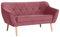 BETTSO - CARO2 - Sofa - Couch - Sofa 2 Sitzer - Relaxsessel - Sofa Klein - Mini Sofa für Wohnzimmer, Schlafzimmer - Loungesessel - Wohnzimmercouch - Kleine Couch - Samt Velvet Rosa