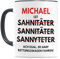 Tasse Rettungsdienst personalisiert Sanitäter Zubehör lustige Notfallsanitäter Geschenk Kaffeetasse mit Namen & Spruch aus Keramik 330 ml