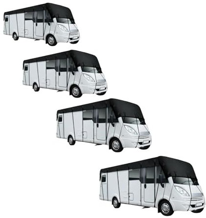 OZLCUA Anhänger Abdeckungen 1 stück RV Dach Abdeckung Wasserdicht Staubdicht Sonnenschirm Abdeckung Faltbare Plane Schutz for RV Carava Camper Reise Anhänger Anhänger Abdeckplane(5m x 3.0m)