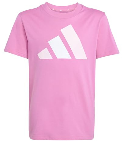 adidas Unisex Kids Essentials Big Logo Shirt, Pink Fusion/Clear Pink/White, 13-14 Years