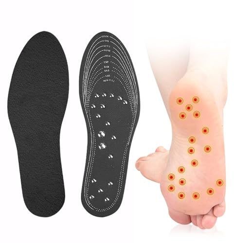 Plantillas/Inserciones Magnéticas de Acupresión JSHshield,Almohadilla de Zapato de Masaje de Pies,Plantillas de Acupresión de Reflexología Fascitis Plantar Cuidado de La Salud Del Pie