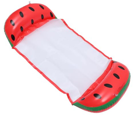 BESTonZON Colchón Inflable Flotante para Piscina Diseño Sandía Hamaca De Agua Portátil para Playa y Vacaciones Fácil De Transportar y Almacenar