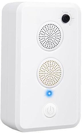 Lot de 4 répulsifs à ultrasons améliorés pour grenier, garage, utilisation intérieure et extérieure, appareils de dissuasion rechargeables sans cruauté et efficaces, système de répulsion