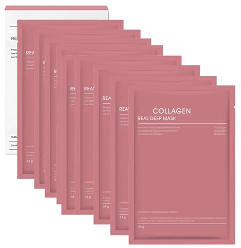 Bio-Collagen Real Deep Mask, Bio Collagen Overnight Face Mask, Maschera Viso Coreana Overnight, Maschera Idratante, Migliora L'elasticità e Riduce le Linee Sottili e le Rughe (8)