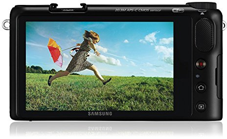 Samsung NX2000 Compact System Camera 20.3MP with 3.7-Inch TFT LCD, with 20-50mm Lens Black (Renewed)