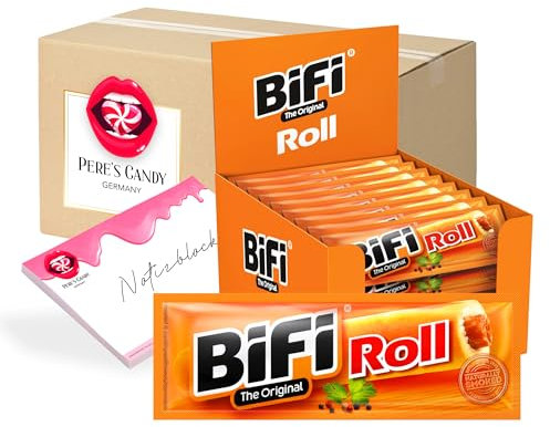 Pere's Candy Bundle für BIFI Roll - Original 24x45g + Pere's Candy Notepad 25 Blatt